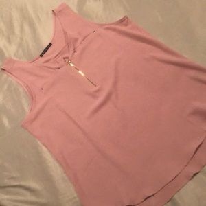 Sleeveless Mauve Pink Blouse